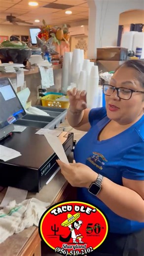 2.1K views · 43 reactions | Lorena focusing on learning the new system 邏六‍ Got to make sure everything’s correct ✅ Join us from 7am-3 pm Tuesday-Sunday ⏰ Located at 2020 E Business Hwy 83 Mission, TX 78572 | Taco Ole Sharyland | Facebook