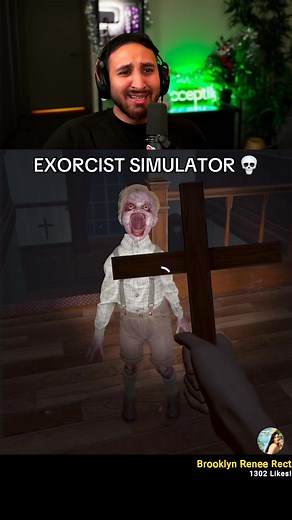 The Scariest Simulator Game I’ve Played 💀 #gaming #horror #exorcist | xAcceptiion