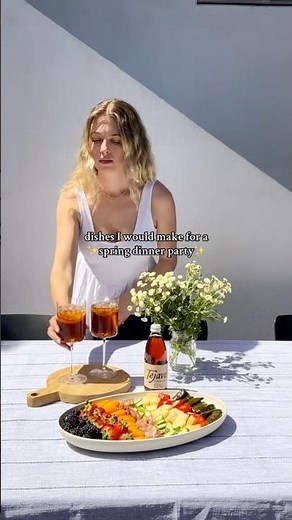 your spring dinner party menu! where to find all the recipes in the comments! #recipes #cooking