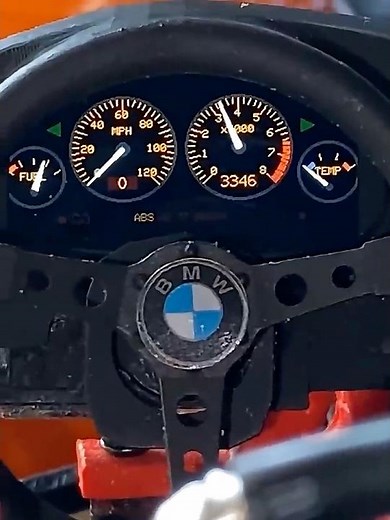 E36 1/10 Drift Dash - 1995 BMW 325i w Scale Cluster #rcdrift #fpv #rccars #BMW #E36 #ScaleBuild