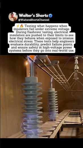 When High Voltage Breaks an Insulator ⚡🔥 | Flashover Test