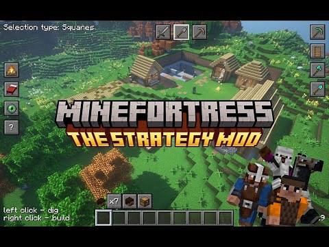 REAL-TIME STRATEGY in MINECRAFT - MineFortress mod