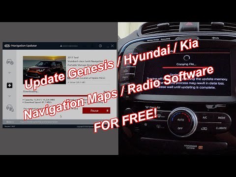 Update Genesis / Hyundai / Kia Navigation Maps & Radio Software - For FREE!
