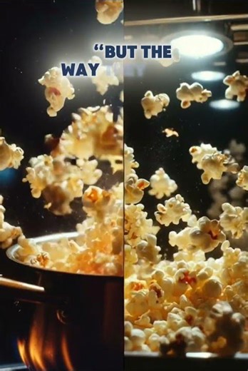 Old-school popcorn vs machine popcorn… which one hits better? 👀🍿