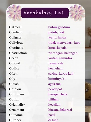 English Learning Vocabulary Tutorial