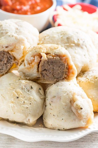 Easy Meatball Sub Bites