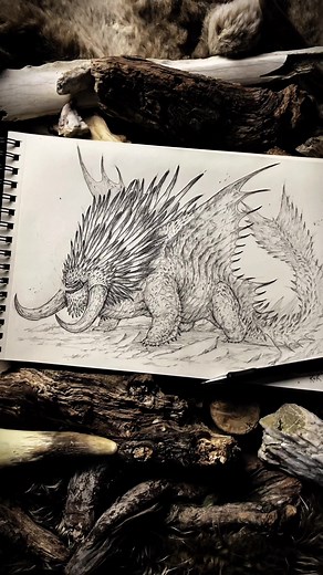 Drawing an Epic Alpha Bewilderbeast in My Style