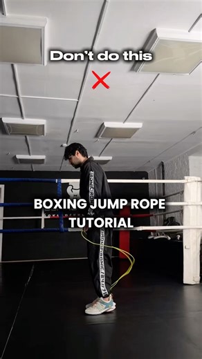 Boxing jump rope tutorial✔️#boxing #boxingcoach #boxer #jumprope #boxinglife