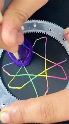 Colourful Pattern on Sratch Paper #artwork #spirograph #loops