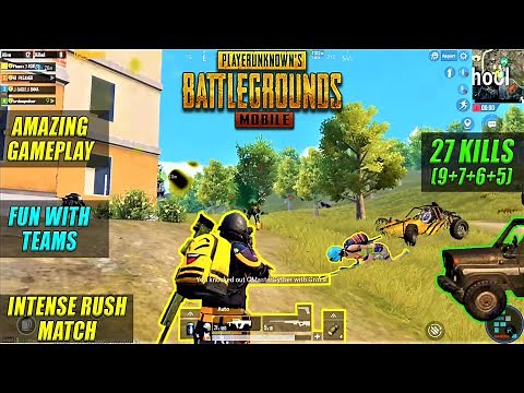 Pubg Mobile | Intense And Amazing Rush Match Win With 27 Kills
