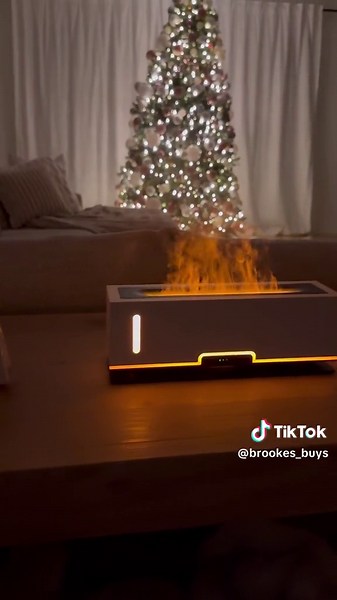 This fireplace vibes essential oil diffuser makes a great gift idea for under $30. You can also shop this home gadget from my AMZ store list “Gifts Under $50” #amazongadgets #amazonfinds #amazonhome #giftidea #giftguide #amazonhomefinds #cybermonday