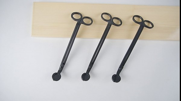 2Pcs Candle Wick Trimmer Candle Cutter Wick Clipper Wick Scissor Oil Lamps Trim Trimmer Wick Candle Tool, Matte Black