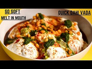INSTANT SUJI DAHI VADA RECIPE | Dahi Bhalla Easy Recipe| How To Make Dahi Bhalla At Home With Sooji