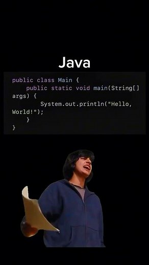 "Hello, World!" in Python vs. Other Languages😅 #meme #programmingmemes #python #helloworld