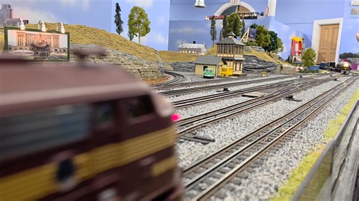 Trains running at the open house | Lower Susquehanna Valley Modular Railroaders