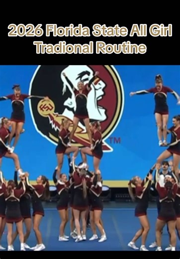 Great Job, Seminoles! #collegecheer #allgirl #stunts #fyp #nationals | UCA College Cheer Nationals 2026 Semi-Finals