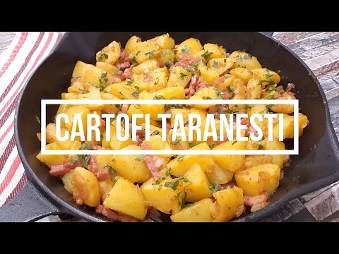 Cartofi Taranesti | Reteta Delicioasa de Cartofi Taranesti cu Bacon si Ceapa la Tigaie