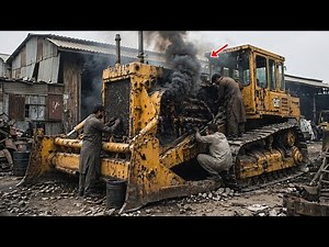 Bulldozer Engine Seized from Overheating | Complete Restoration Process