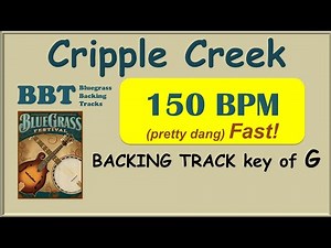 Cripple Creek 150 BPM bluegrass backing track