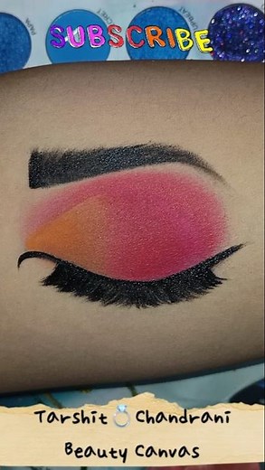 Red half cut crease eye makeup tutorial for beginners | easy eye makeup #shorts #youtubeshorts