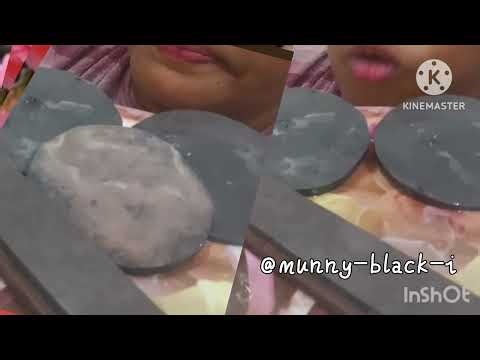 3 colours of slate items with black slate items circle crunchy #@#@