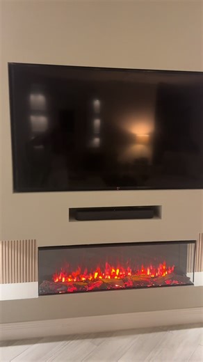 3 sided glass fireplace 👍🏻