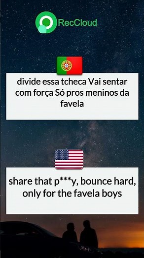 Learn Portuguese with Song Translator 🎵 | Portuguese Lyrics to English Translation! #reccloud