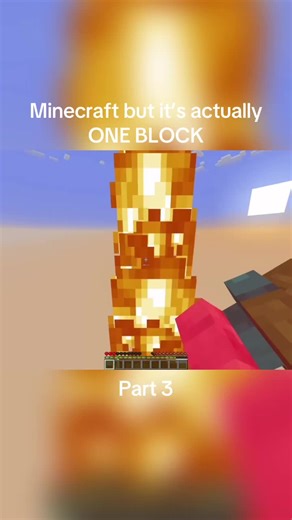 Minecraft but it’s actually ONE BLOCK #viral #minecraft #fyp #foryoupage