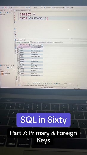 Check out my FREE SQL course on Linkedin Learning that walks you through real business problems! #learnsql #learnsqlontiktok #learndataanalysis #learndatascience #sql