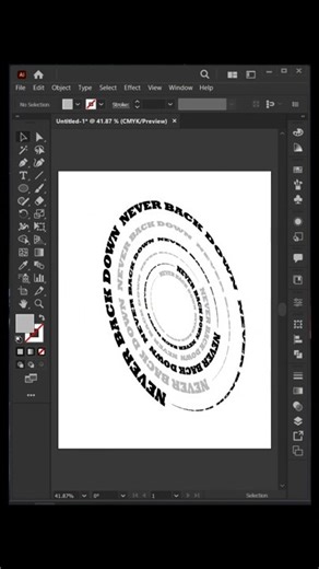 Adobe Illustrator Circular Text Effect | illustrator tutorial |