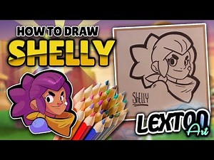 How To Draw SHELLY EASY - Brawl Stars // LextonArt