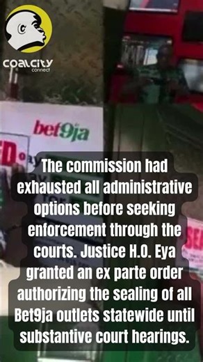 BREAKING Bet9ja operations have been shut down across Enugu State following repeated violations