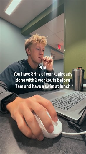 Dawson on Instagram: "Before most alarms go off, the hard part is already done. 5 miles on the road. Leg day in the gym. All before 7am. Then it’s straight into an 8-hour workday… and a 1,600-yard swim at lunch. No perfect schedule. No extra time. Just early mornings, lunch breaks, and a decision to keep showing up. This is what chasing big goals while working full-time actually looks like."