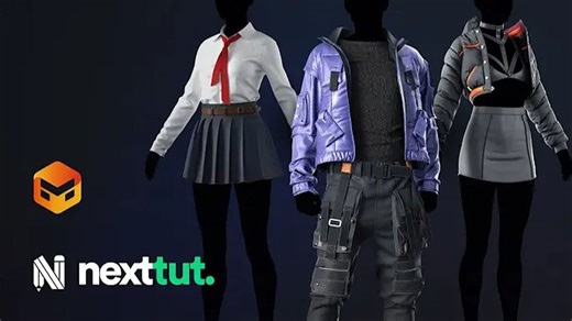 Marvelous Designer服装设计制作新手入门基础教程 中英文字幕 Udemy - Marvelous Designer for Beginners