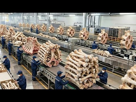 Inside a High-tech Factory | Animal Bones Processing Into Gelatin For Candies