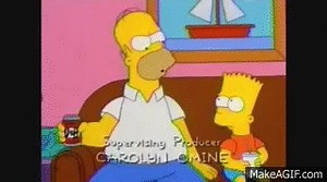 Homer simpson strangle bart on Make a GIF