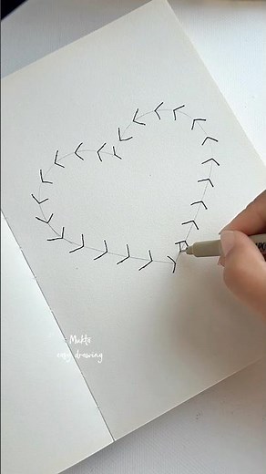 Creative Heart 💖💙#shorts #art #drawing #muktaeasydrawing #youtubeshorts