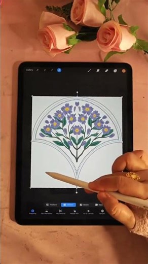 How to draw flower pattern design #drawing https://s.shopee.co.id/3fuxtzjfns