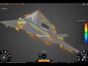 Simple CFD Simulation of Lockheed F-117 Nighthawk Stealth Attack Fighter Jet - ANSYS Discovery