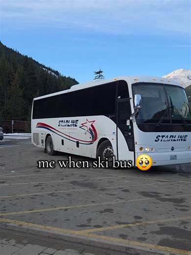 B-BUS!! 🥹 #bus #skiing #crystalmountain #lambert #crystal