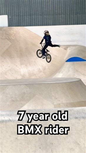 BMX riding: age 7