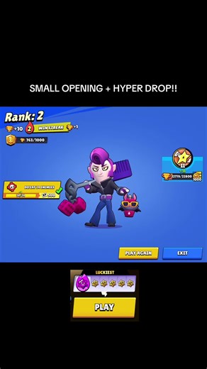 FREE HYPER DROP!! #brawlstarstiktok #lucky #hyperdrop #fyp