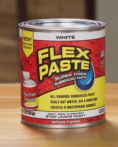 El nuevo envase Stay Fresh de Flex Paste mantiene el producto más fresco y aumenta su vida útil y poder de sellado, para máxima conservación. | Flex Seal