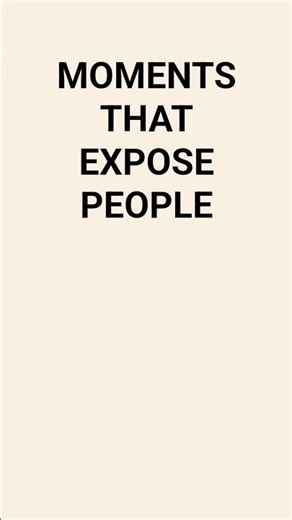You learn who people are...