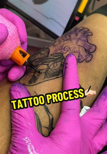 Tattoo process✍🏻 Tattoo machine: BRONC X2 Needle: BIGWASP energy rubber cartridge needle Needle size: 1005RL, 1215RM Voltage: 5.5-7.5v Stroke: 3.8 Powered by @bronctattoosupply and @Bigwasp Tattoo Supply ✍🏻 #tattoo #tattooprocess #tattooideas #tattooartist #fyp