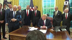 NEW: VP Mike Pence says he's been told by the Honduran president that the migrant caravan was organized "by leftist organization and financed by Venezuela." "And the Democrats, maybe?" Pres. Donald J. Trump suggests. Asked for proof, the president says, "You're going to find out." https://abcn.ws/2CZOHDR | ABC World News Tonight with David Muir