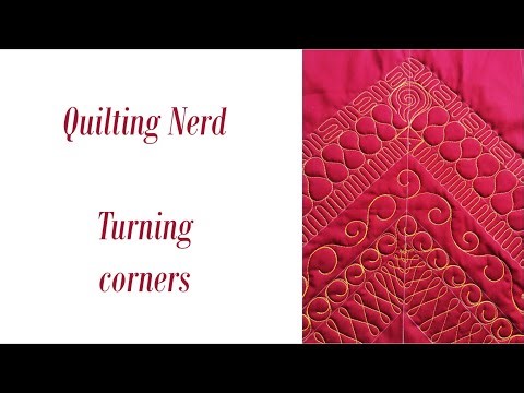 Quilting borders and turning corners…. Few ideas for easy solutions in free motion quilting