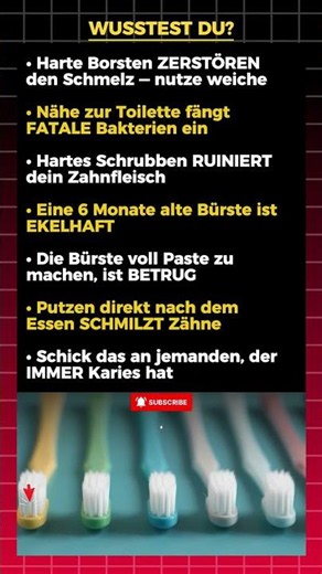 Warum deine Zahnbürste deine Zähne ZERSTÖRT 🦷