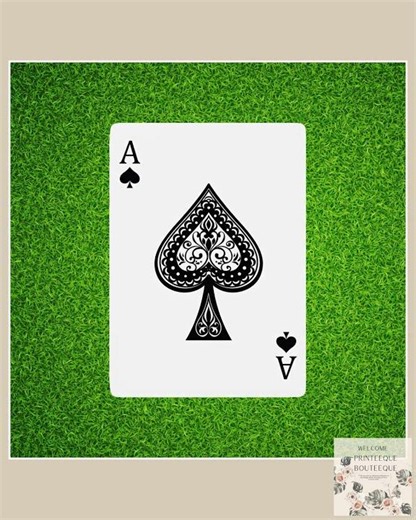 Bluffing Is a Skill Poker Playing Cards | Decorative Ace Back Design