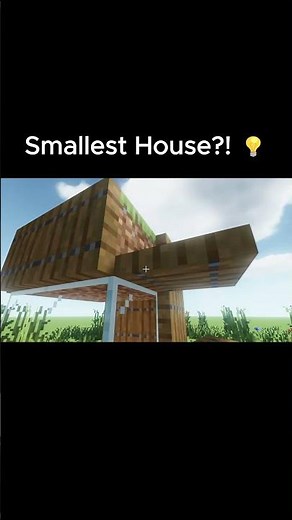 🏠🔥 Building the SMALLEST House in Minecraft! | Part 1